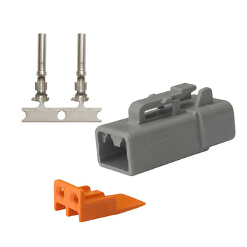 Pacer DTP Series Deutsch Plug Repair Kit, 14-12 AWG, 2-Position, 25 Amp