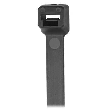 Pacer 8 in. Cable Ties, Black, 50 lb. Tensile Strength - 100 Piece Bag