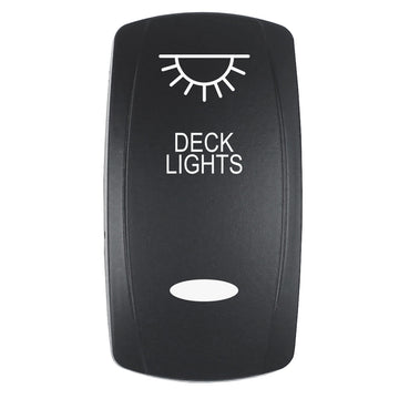Pacer EV2LE-DECK Laser Etched Actuator, 'DECK LIGHTS' for Contura V Switches