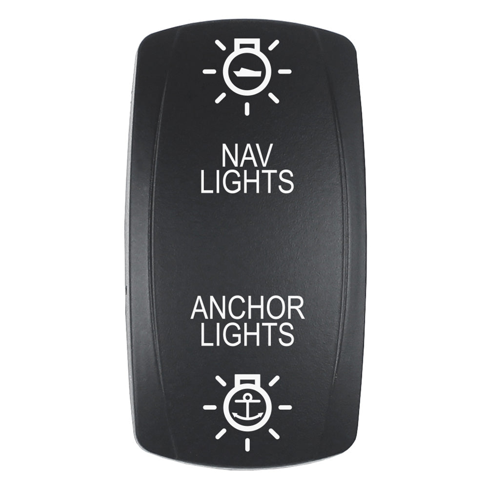 Pacer V Series Contura Switch Actuator, Laser-Etched NAV/ANC, Dual Light