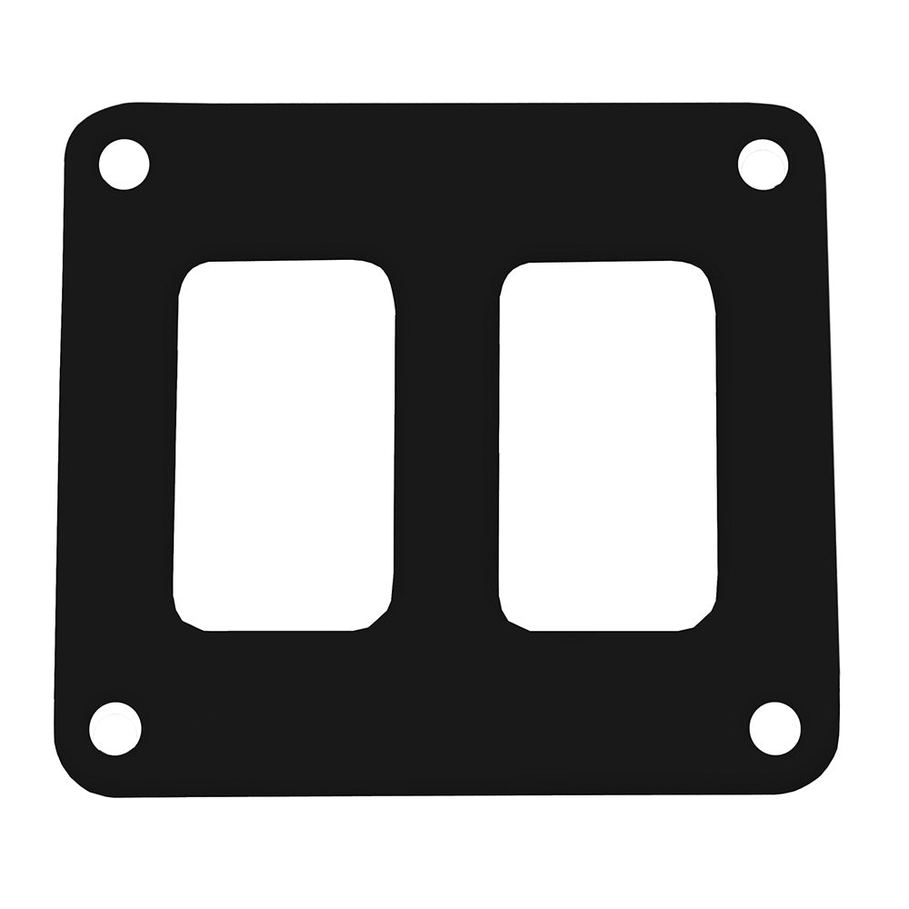 Pacer 2-Position Marine Switch Panel, Black Powder-Coated Aluminum, PSC-21-BK