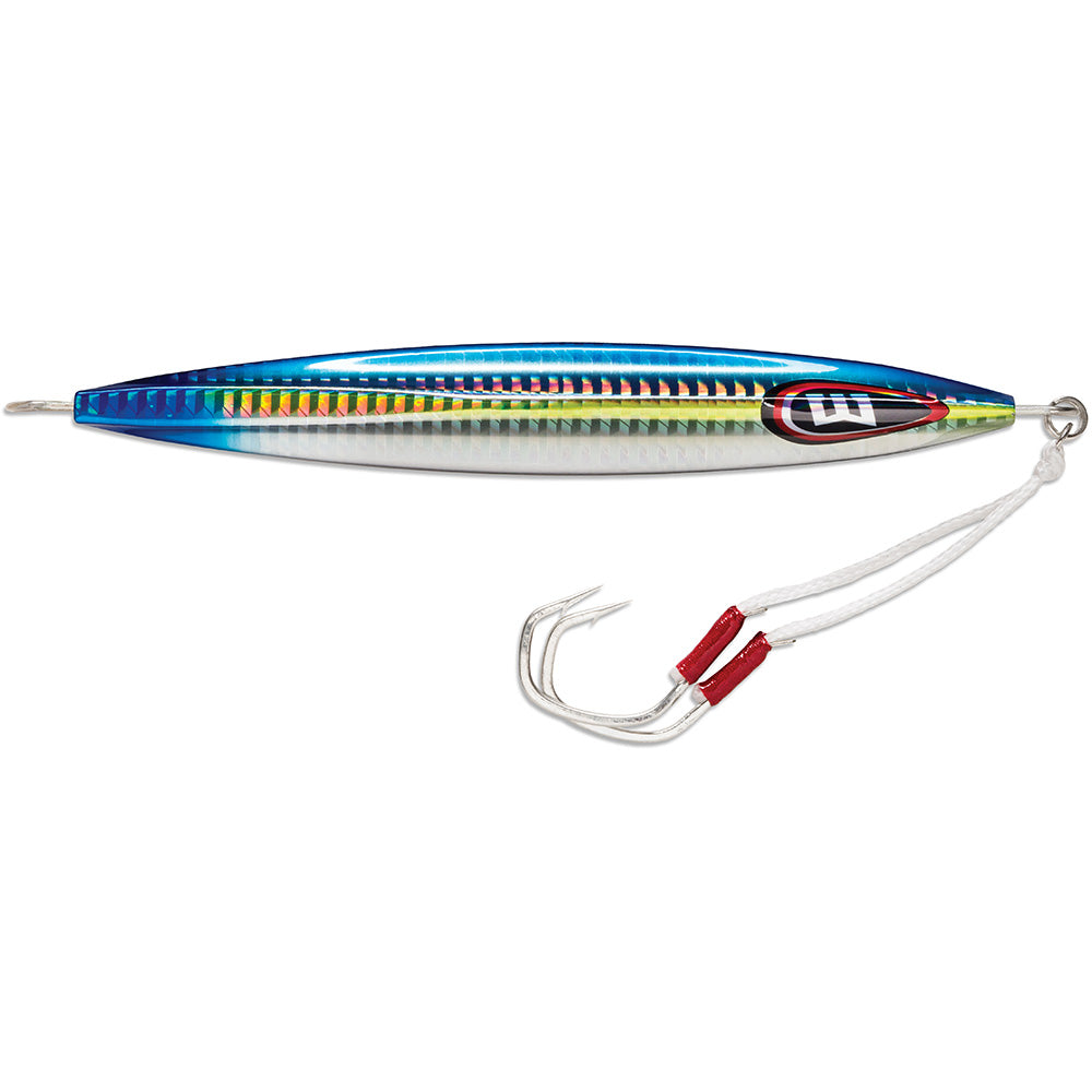 Williamson Kensaki 280 Jig, 7.25", 9-7/8oz - Blue Lagoon with VMC Assist Hooks