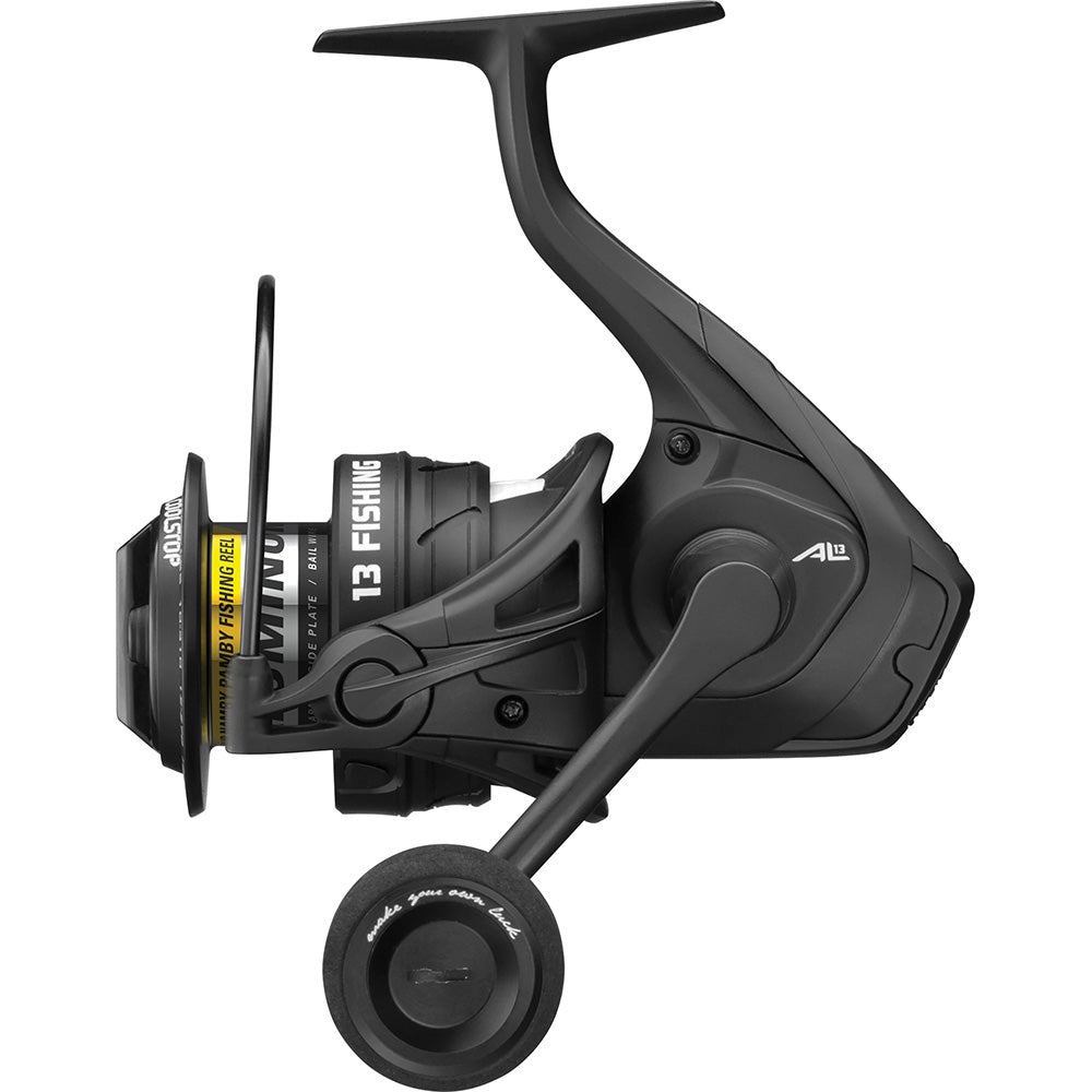 13 Fishing AL13 Spinning Reel, 5.2:1, 16.5 lbs Max Drag, 12.5 oz