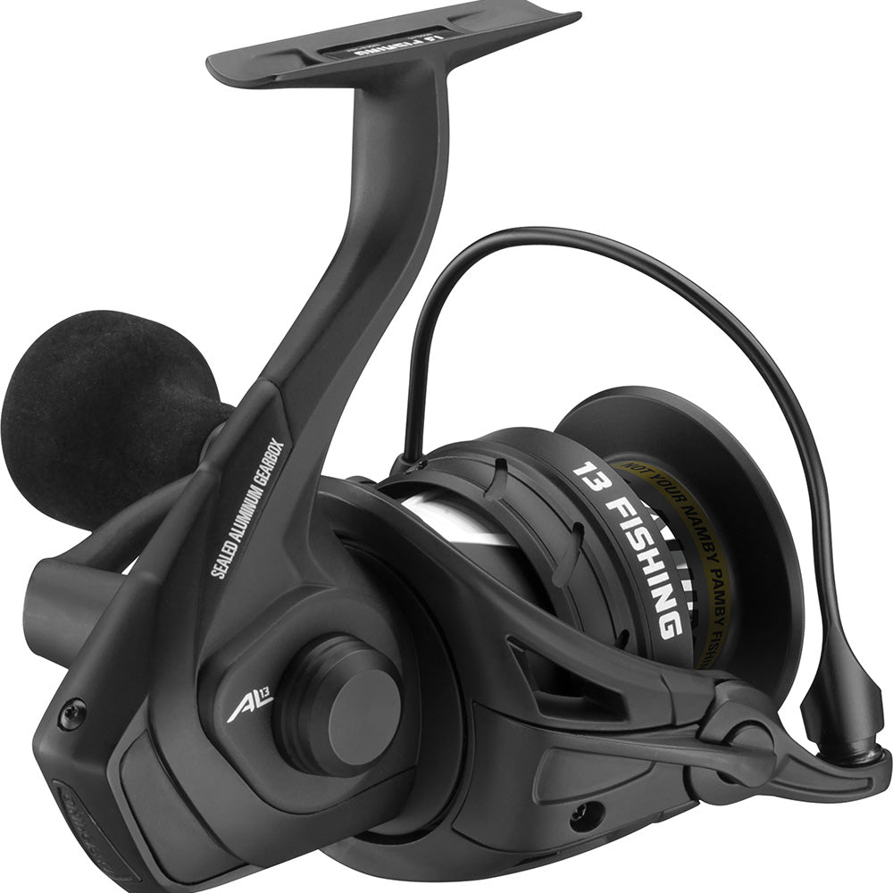 13 Fishing AL13 Spinning Reel, 5.2:1, 16.5 lbs Max Drag, 12.5 oz