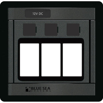 Blue Sea Systems 360 Panel Blank, Accepts 3 ML-Contura Switches