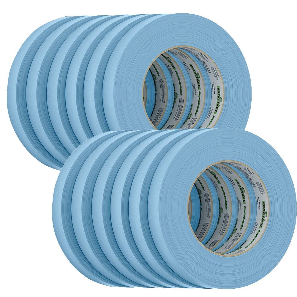FrogTape CP 250 Medium-High Adhesion Masking Tape, 18mm x 55m, 250°F, 12-Pack
