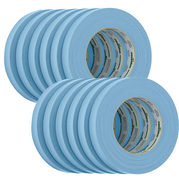 FrogTape CP 250 Medium-High Adhesion Masking Tape, 18mm x 55m, 250°F, 12-Pack