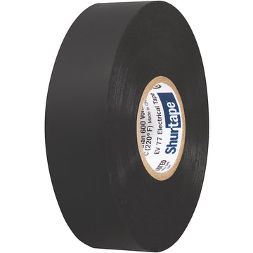 Shurtape EV 77B Professional Grade Black Electrical Tape, 3/4" x 66', 10-Pack