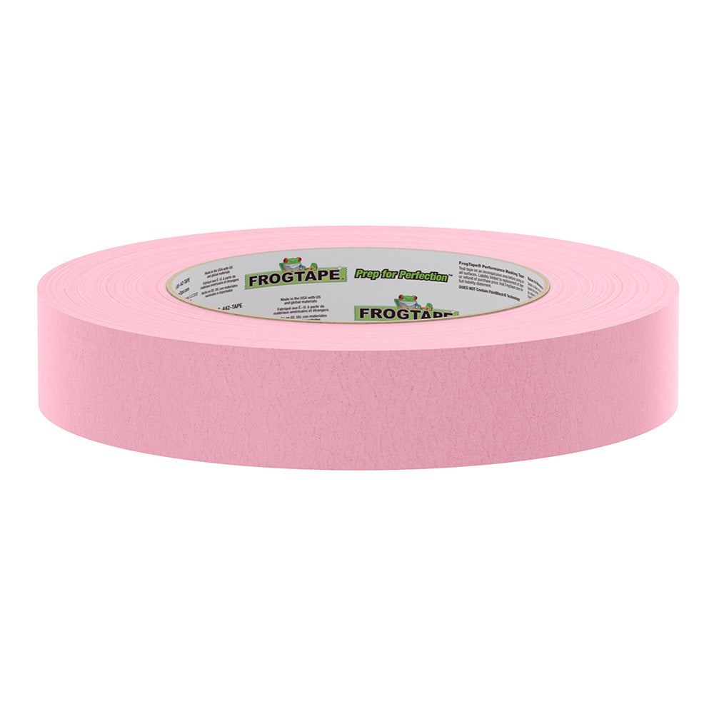 FrogTape CP 325 Pink Masking Tape, 24MM x 55M, 12-Pack, 325°F Rated