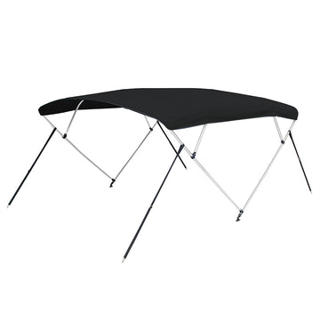 Carver by Covercraft 3 Bow 5487U Bimini Top, Black Acrylic – 10-Year Warranty