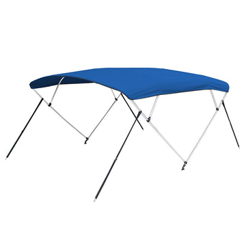 Carver 3-Bow Bimini Top w/ Boot, 54"H x 72"L - Pacific Blue Sunbrella