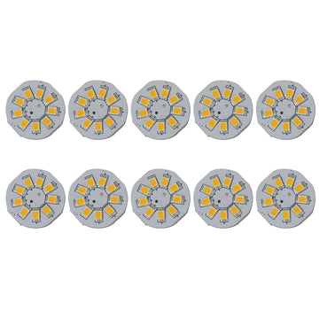Scandvik 41165 G4 Bi-Pin Warm White LED Bulb, 10-Pack, Dimmable 12/24VDC