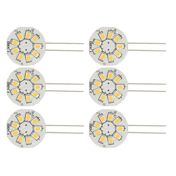 Scandvik 41152 G4 Bi-Pin LED Bulb, Warm White, 120 Lumens (6-Pack)