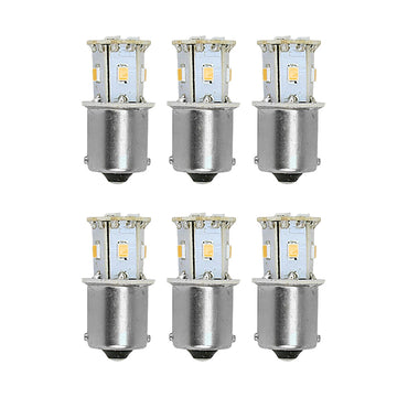 Scandvik BA15s Bayonet Mini-Tower LED Bulb, Warm White, 6-Pack (41155)