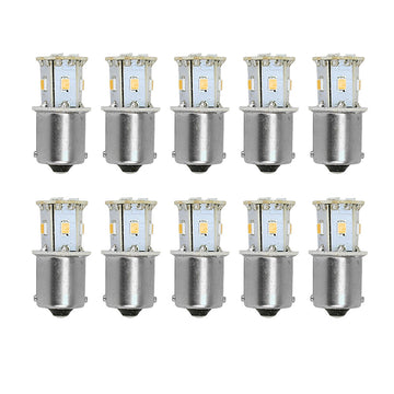 Scandvik BA15s LED Mini-Tower Bulb, Warm White (10-Pack) – 12/24VDC