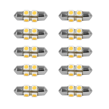Scandvik 41170 Warm White Festoon LED Bulb, 115 Lumens (10-Pack)