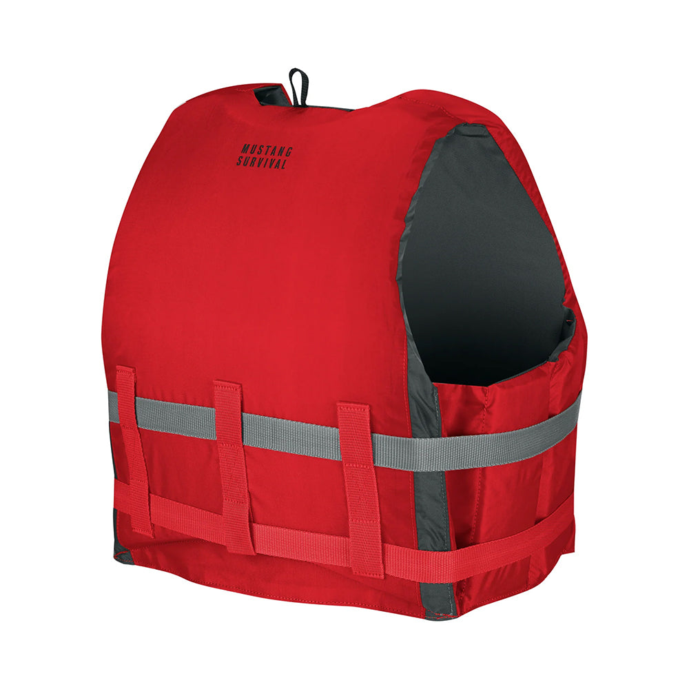 Mustang Survival Livery Foam Vest, Harmonized Level 70 USCG Approved, Red XS/S