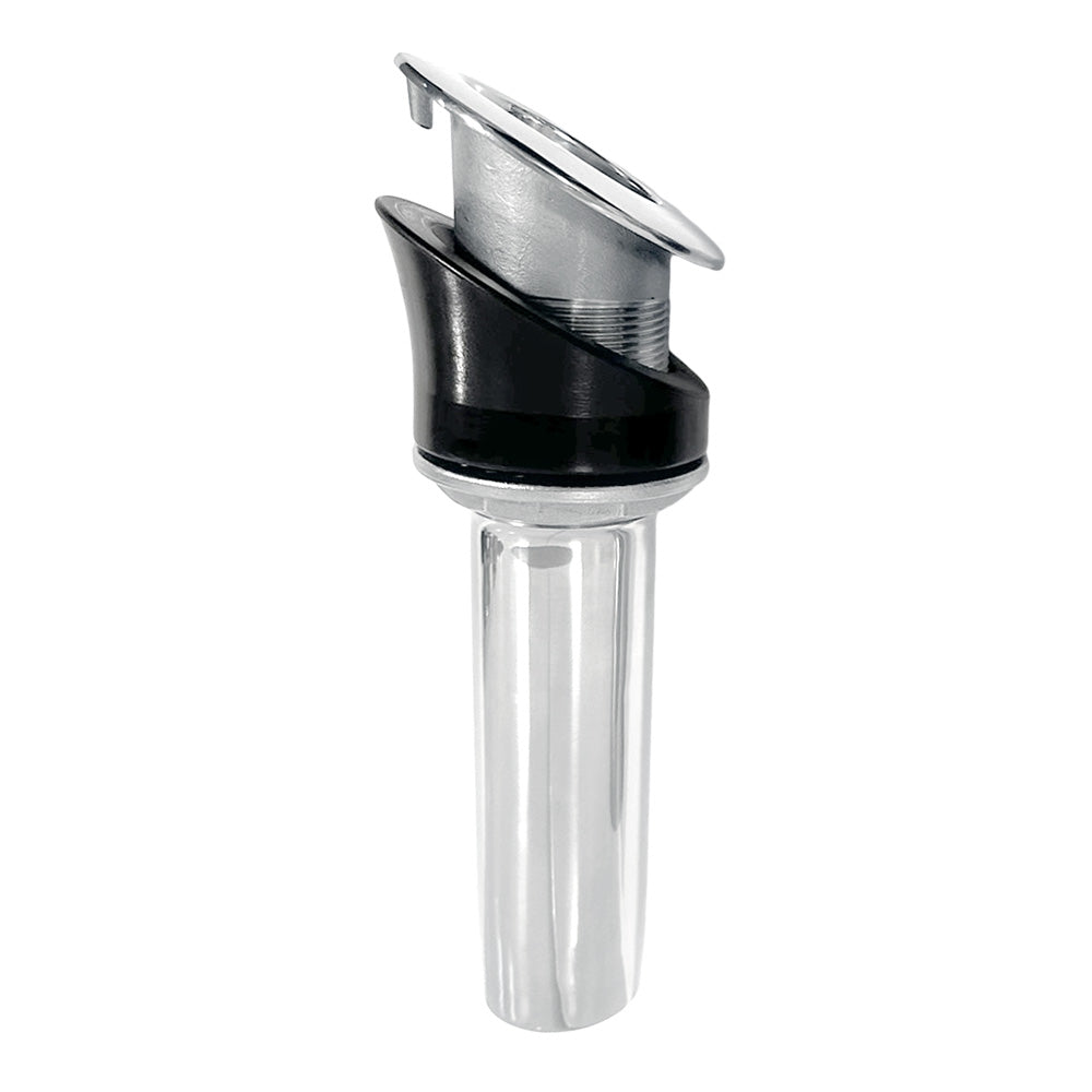 Tigress 9" 30-Degree Screwless Rod Holder, 316 Stainless Steel