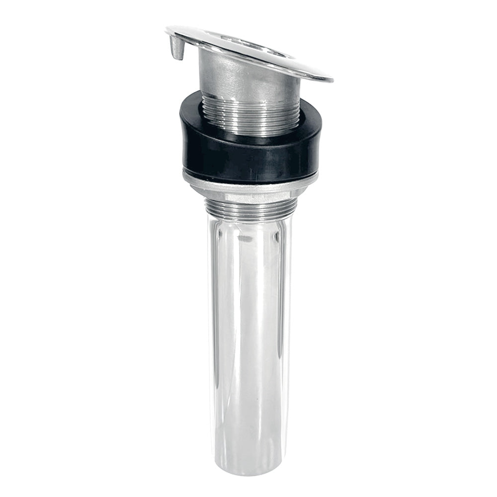 Tigress Screwless 9" Rod Holder, 15-Degree 316 Stainless Steel