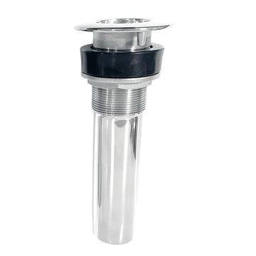 Tigress 9" 0-Degree Rod Holder - Screwless, Marine Grade 316 Stainless Steel