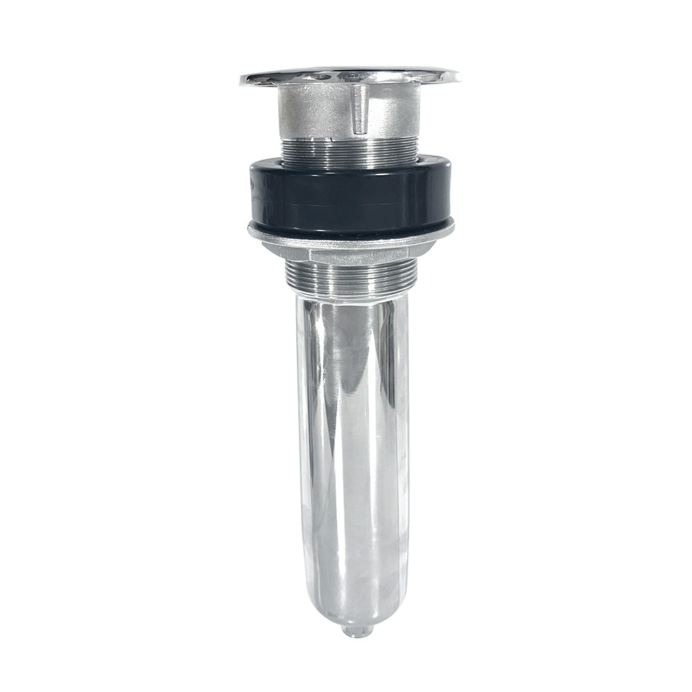 Tigress 10.5" 0-Degree Swivel Rod Holder, Screwless 316 Stainless Steel