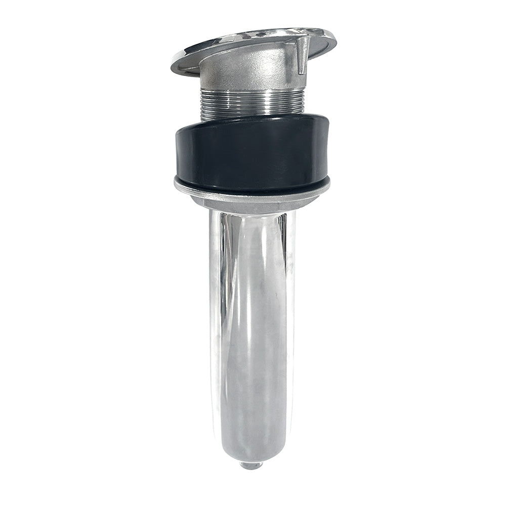 Tigress 10.5" 15-Degree Swivel Rod Holder, Screwless, 316 Stainless Steel