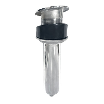 Tigress 10.5" 15-Degree Swivel Rod Holder, Screwless, 316 Stainless Steel