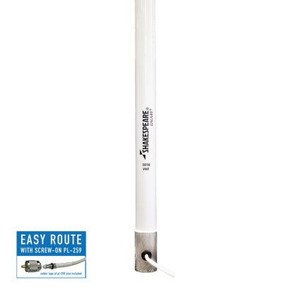 Shakespeare Galaxy 5018 VHF Marine Antenna, 15' 2" (9dB Gain)