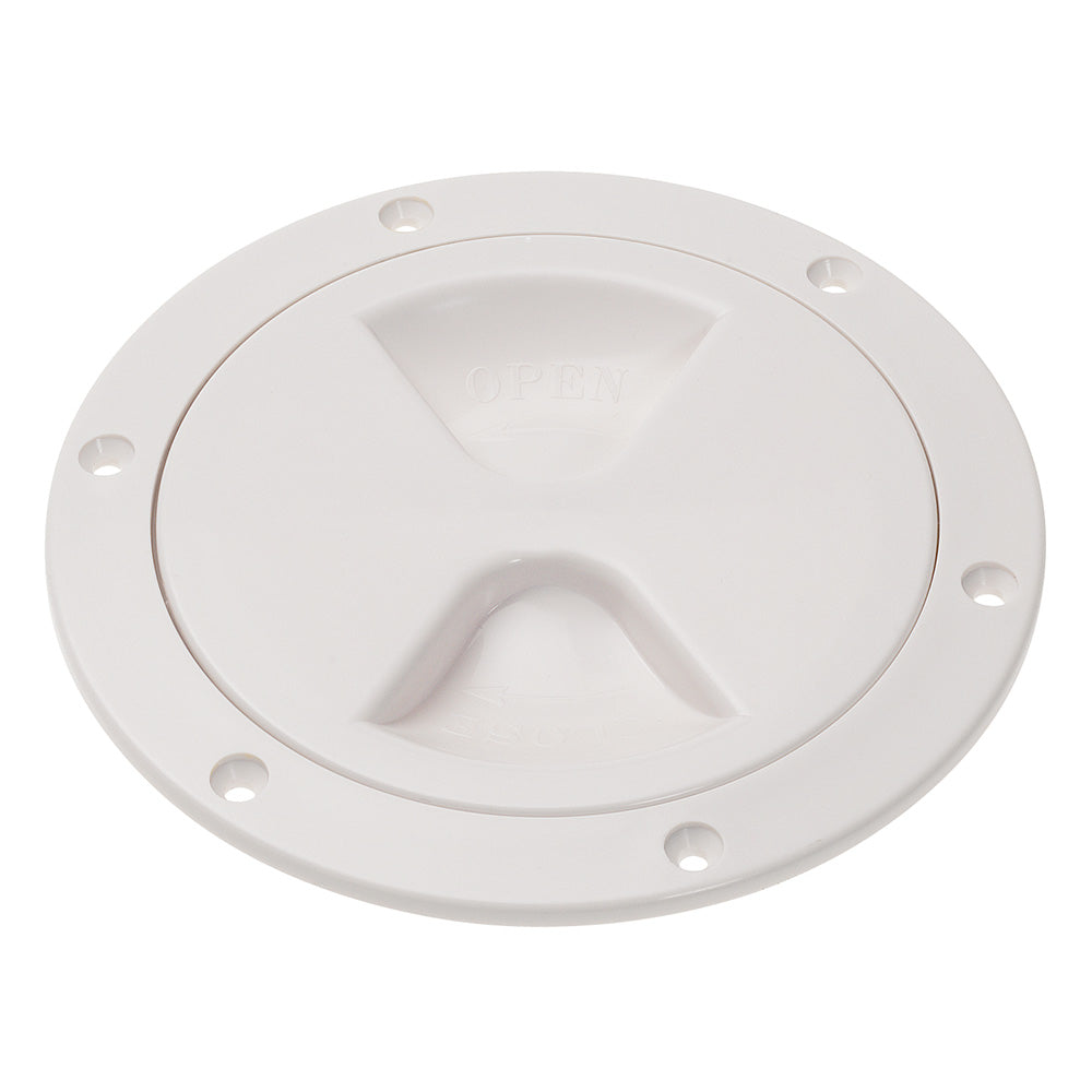 Barton Marine 6 in. Screw Inspection Cover, White