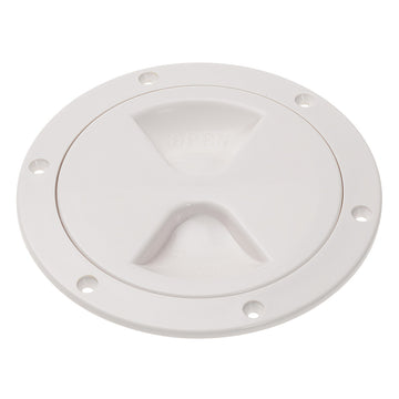 Barton Marine 6 in. Screw Inspection Cover, White