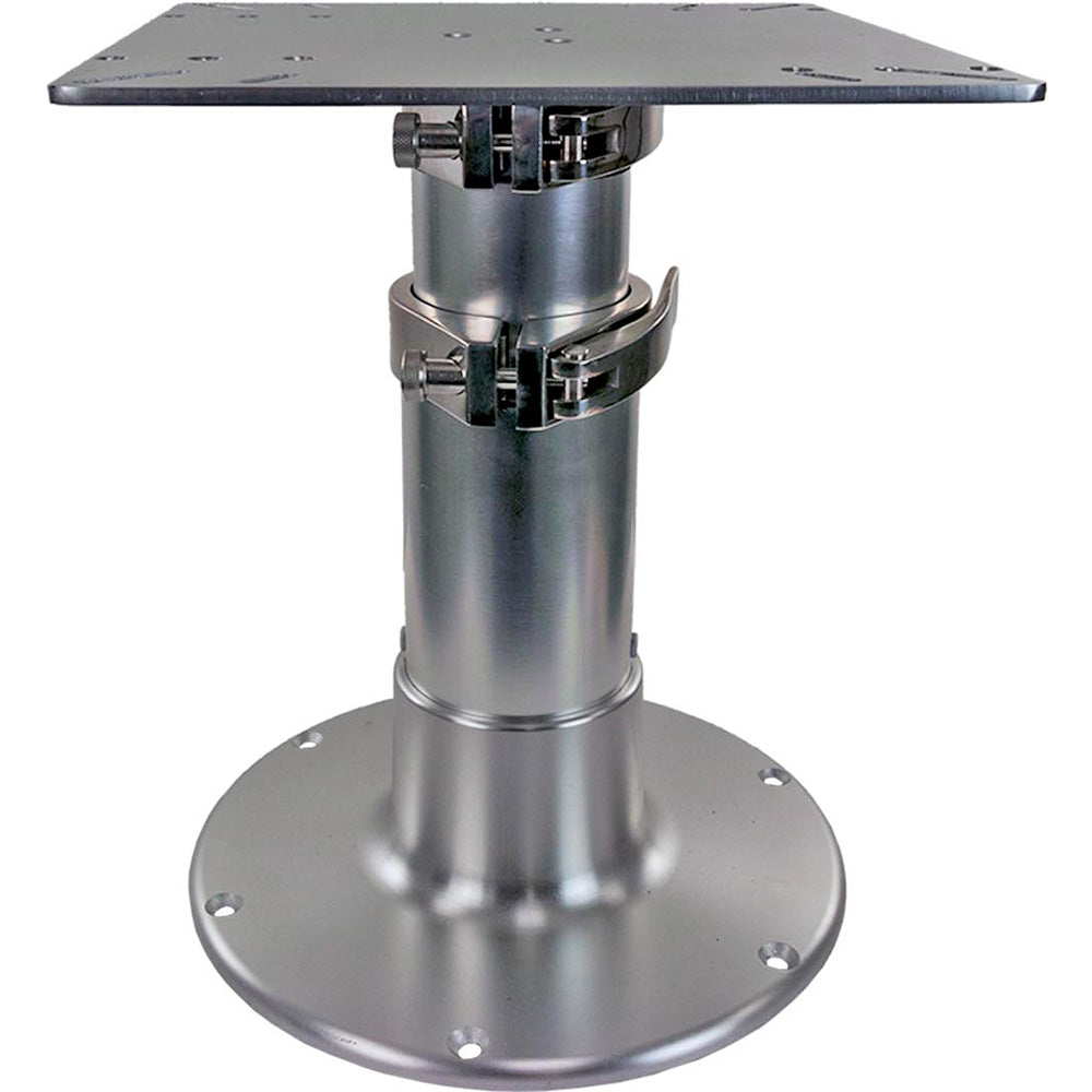 Springfield Marine 3-Stage Gas-Powered Table Pedestal, 16-30" Brite Dip