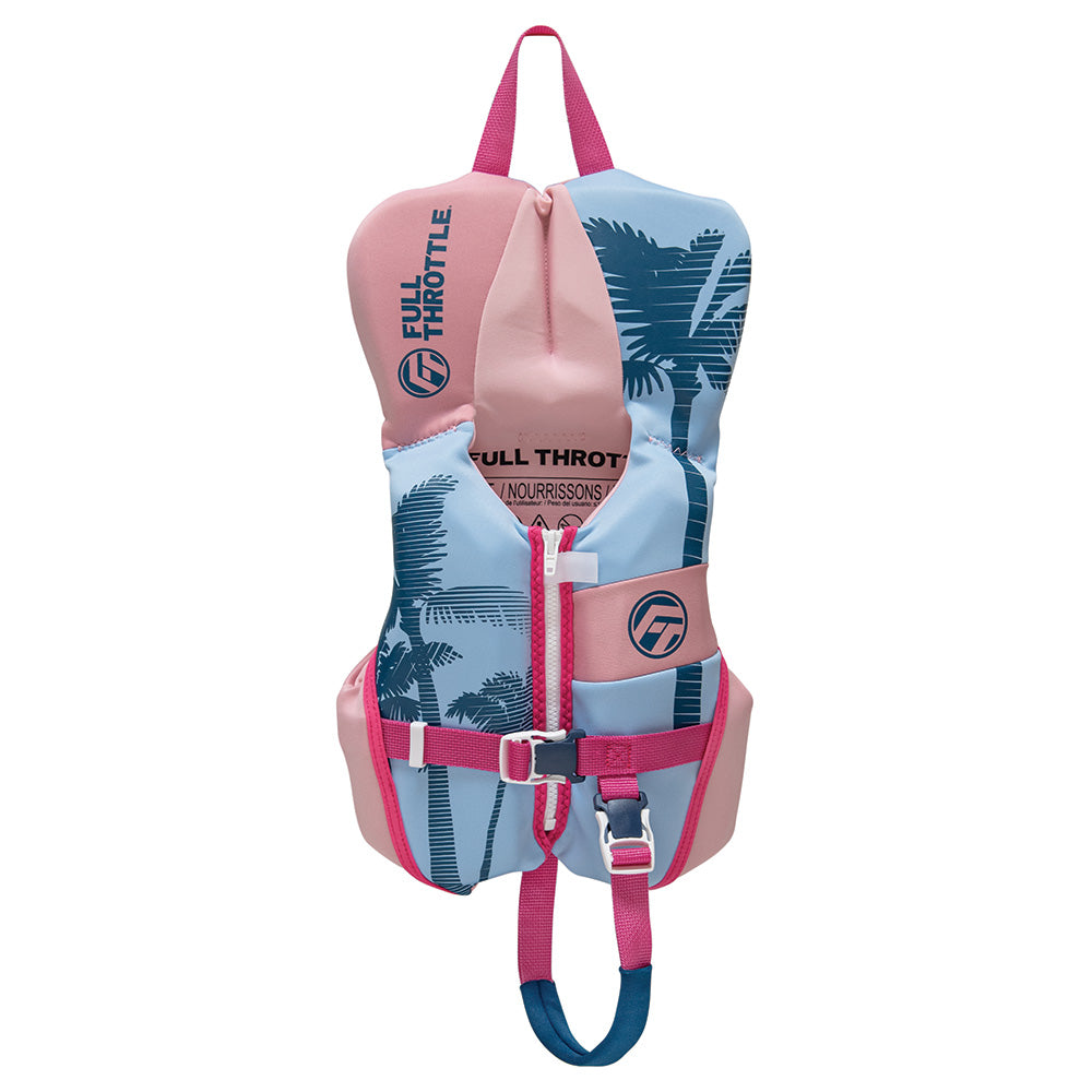 Full Throttle Infant Rapid-Dry Flex-Back Life Jacket, Pink – USCG Approved