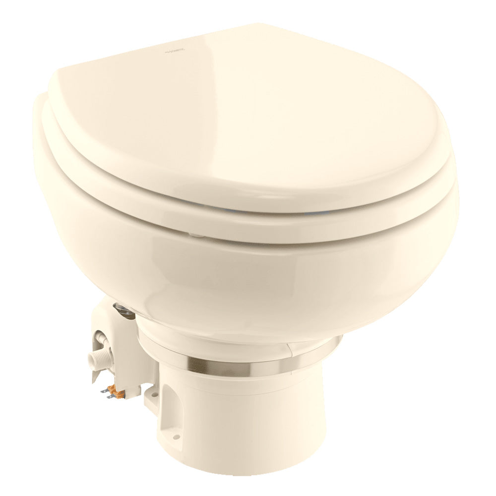 Dometic MasterFlush 7160 Electric Macerating Toilet, 12V Raw Water, Bone