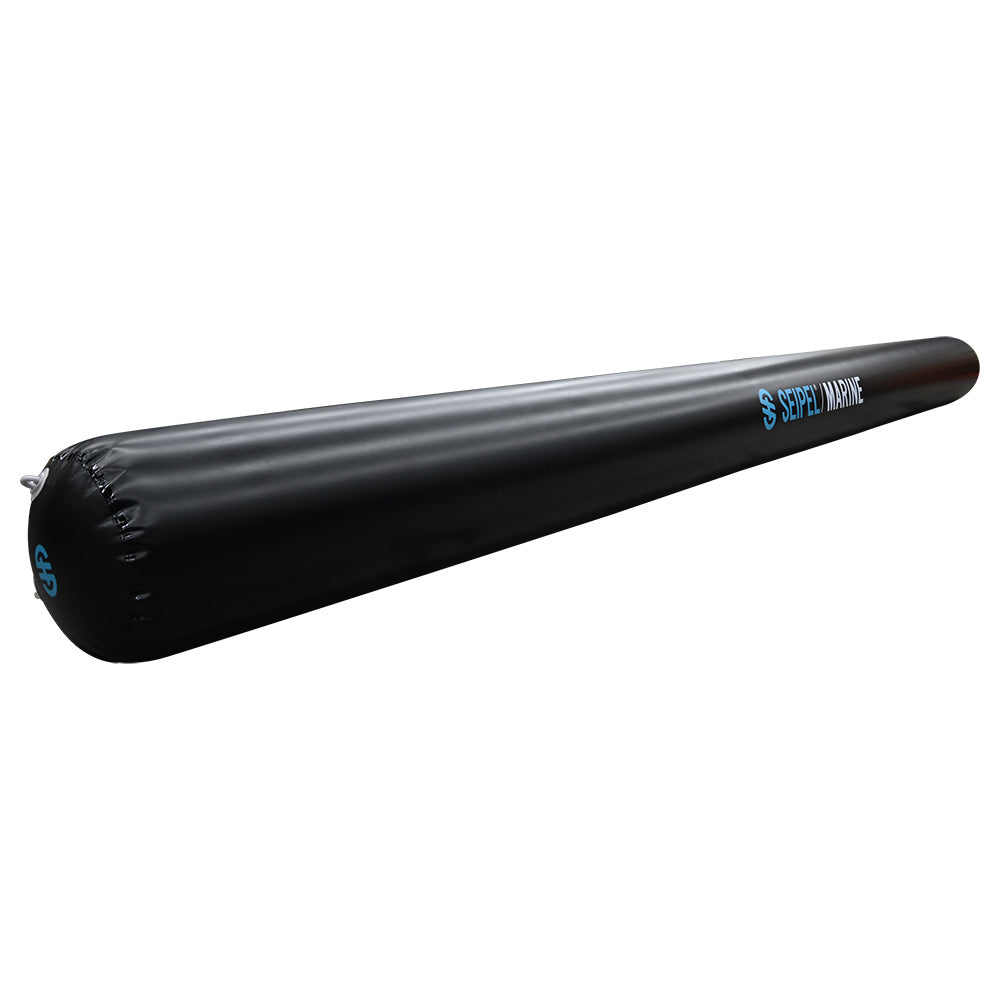 Seipel Marine 20' Inflatable Boat Bumper, Black – UV Resistant