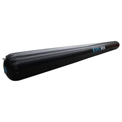 Seipel Marine 20' Inflatable Boat Bumper, Black – UV Resistant