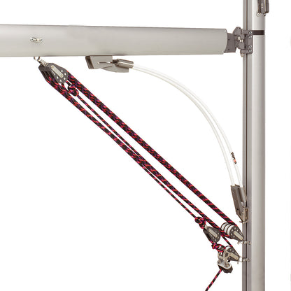 Barton Marine Boomstrut 44030, Silver/White – For 25-30 ft. Sailboats