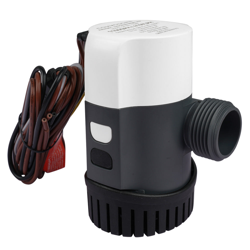 Commodore 1100 GPH Non-Automatic Bilge Pump, 12V – Marine Certified