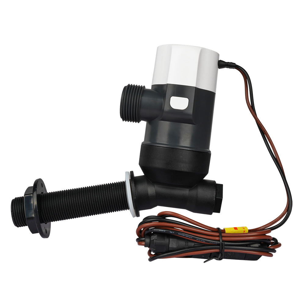 Commodore Angled Livewell Pump, 1100 GPH, 12V – CE, RoHS, ISO Certified