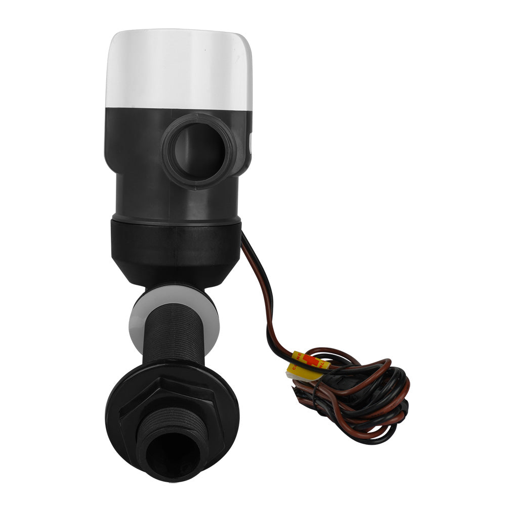 Commodore Angled Livewell Pump, 1100 GPH, 12V – CE, RoHS, ISO Certified