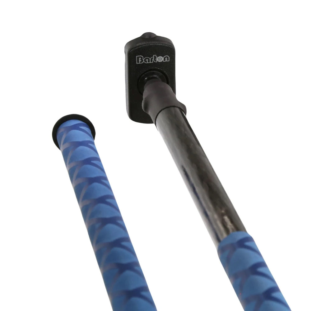 Barton Marine Tiller Extension, 900mm Carbon Fiber with Blue Soft Grip
