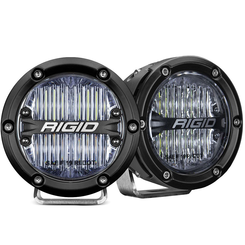 RIGID Industries 360-Series PRO 4" LED SAE Fog Beam Lights - White, Set of 2