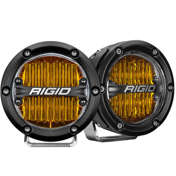 RIGID Industries 360-Series 4" SAE Yellow Fog Beam LED Light Set