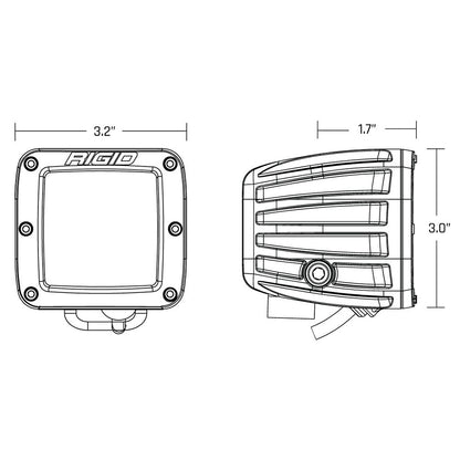 RIGID Industries D-Series PRO SAE Fog Lights, Yellow/White Dual Color