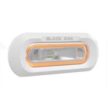 Black Oak LED Low Pro™ Marine Spreader Light - Flush Mount - Amber Halo