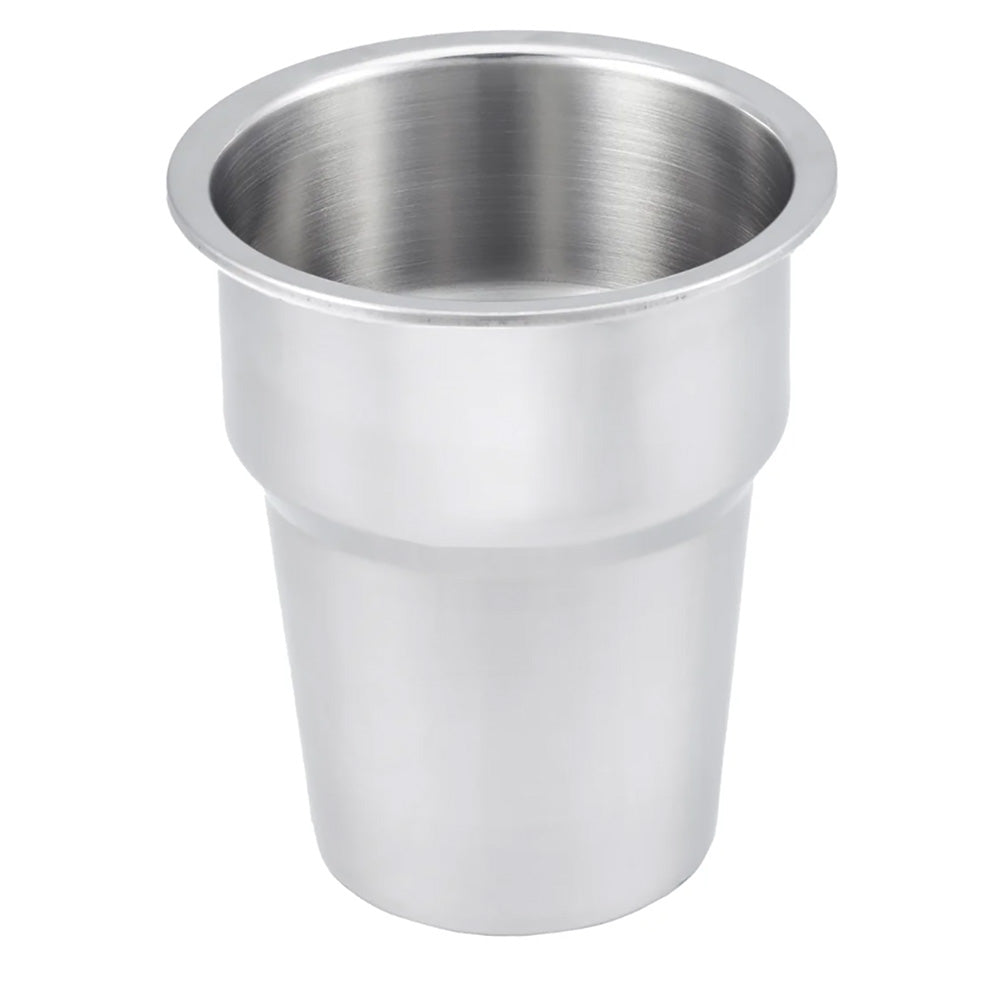 Whitecap Extra Large Stainless Steel Flush Cupholder, 6-7/8" Deep