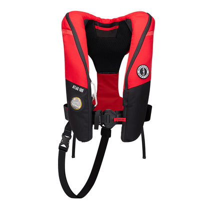 Mustang Survival Atlas 190 DLX Pro Sensor Life Jacket, 190N – Red/Black