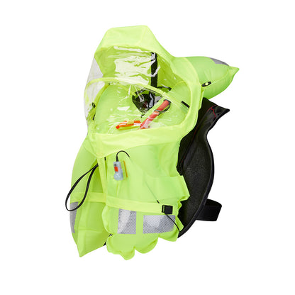 Mustang Survival Atlas 190 DLX Pro Sensor Life Jacket, 190N – Red/Black
