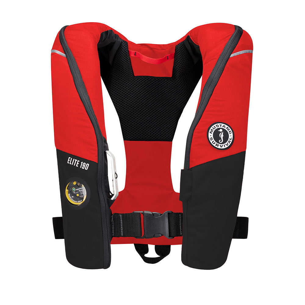 Mustang Survival Elite 190 Offshore Inflatable PFD, USCG Approved, 190N Buoyancy