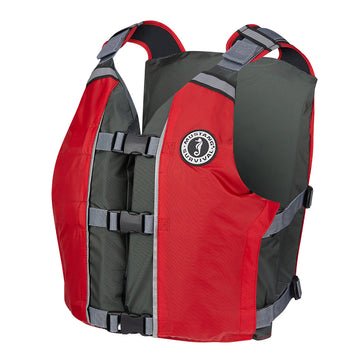 Mustang Survival APF Foam Vest, Universal Fit, Red/Grey, USCG Approved