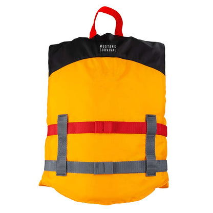 Mustang Survival Youth Livery Foam Vest, Mango/Black – USCG Type III/V Approved